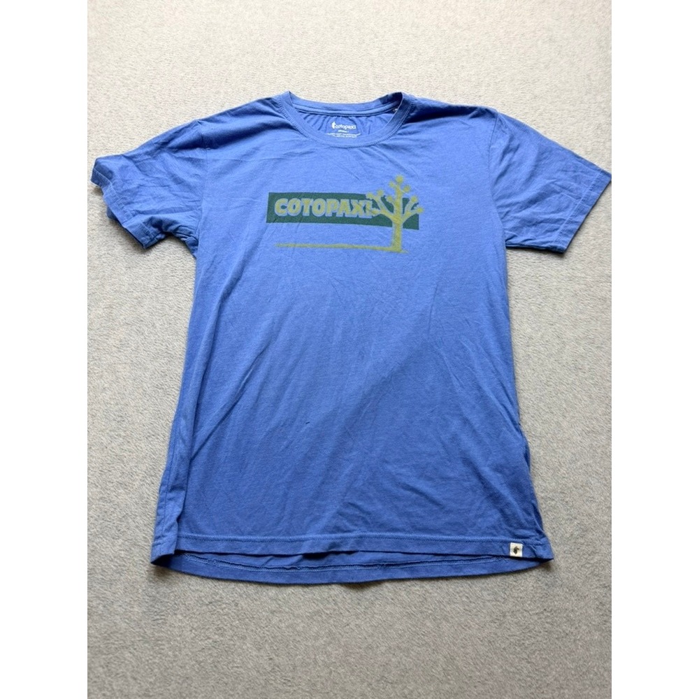 Cotopaxi Womens Joshua Tree Graphic T-Shirt Blue Organic Cotton Blend Large